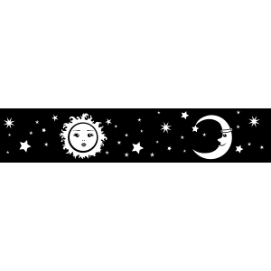 מדבקת קיר | באנר השמיים