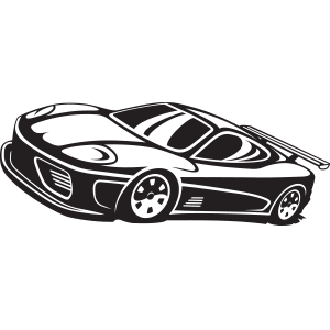 מדבקת קיר | מכונית מירוץ