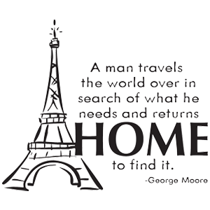 מדבקת קיר אדם טייל בעולם