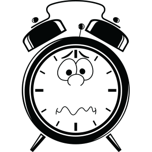 מדבקת קיר | שעון מפוחד