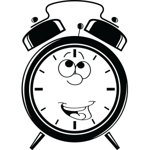 מדבקת קיר | שעון מרוצה