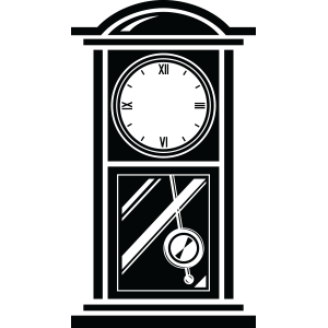 מדבקת קיר | שעון רטרו