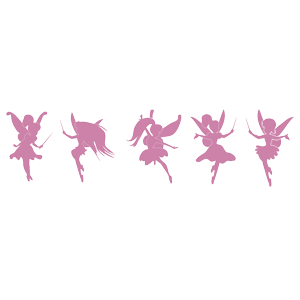 מדבקת חדר של פיות