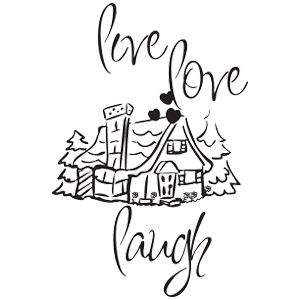 מדבקת קיר תחיה תאהב תצחק