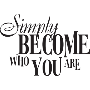 מדבקת קיר תהיה מי שאת..