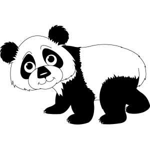 מדבקת קיר | בייבי פנדה