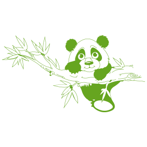 מדבקת קיר | תווים עם שם