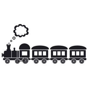 מדבקת קיר | רכבת צעצוע