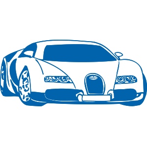 מדבקת קיר | בוגאטי