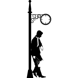 מדבקת קיר | שעון זמן לאהבה