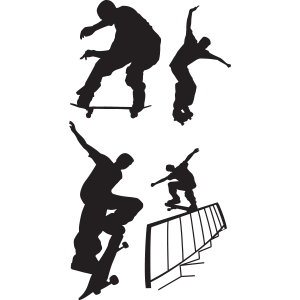 מדבקת קיר | פעלולי סקייטבורד