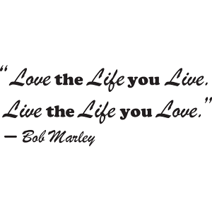 מדבקת קיר | בוב מארלי ציטוט