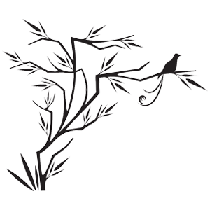 מדבקת קיר | פרפר מעוטר