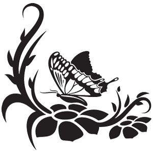 מדבקת קיר אישה בחלון