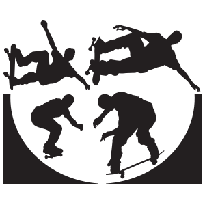 מדבקת קיר | סקייטרים