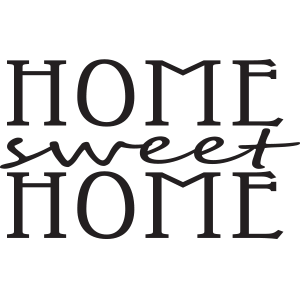 מדבקת קיר | Home sweet home