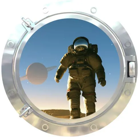 מדבקת קיר | אסטרונאוט בחלל