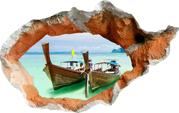 מדבקת חלון 3D | משפחת פילים