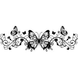 מדבקת קיר | פרפר קסום