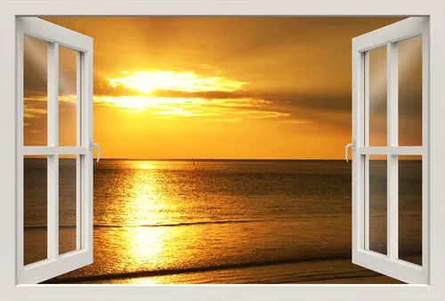 מדבקת חלון 3D | משחק ברצלונה נגד מדריד