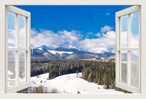 מדבקת חלון 3D | משחק ברצלונה נגד מדריד