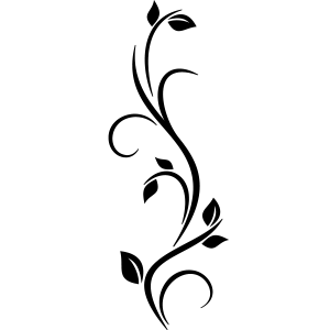 מדבקת קיר | גבעול פורח