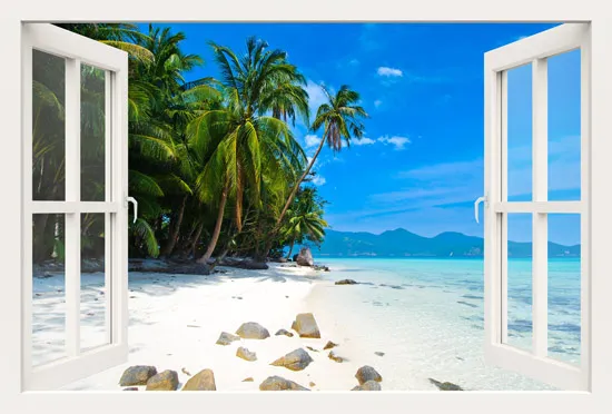 מדבקת חלון 3D | משחק ברצלונה נגד מדריד