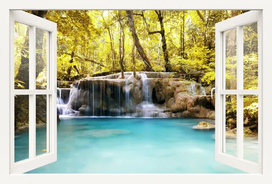 מדבקת חלון 3D | מכבי חיפה נגד מכבי ת"א