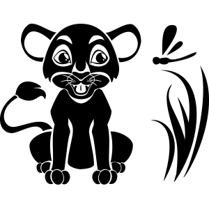 מדבקת קיר | גור אריה