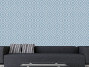 מדבקת טפט | רטרו כחול