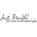 מדבקת קיר | פשוט תנשום...