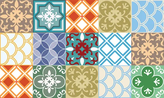 מדבקות אריחים לרצפה | מרוקו