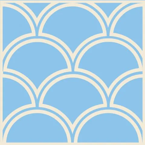 מדבקות אריחים לרצפה | עיטור גלים