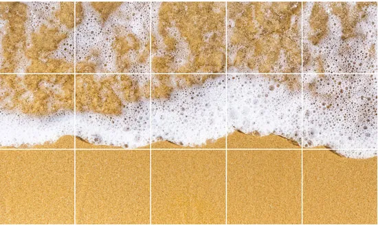 מדבקות לרצפה | חוף ים