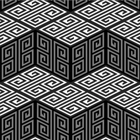 מדבקות אריחים לרצפה | גאומטרי שחור