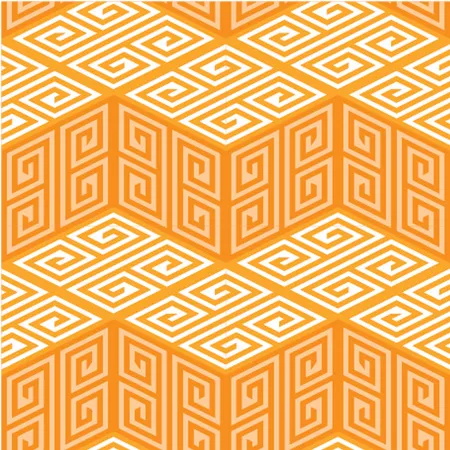 מדבקות אריחים לרצפה | גאומטרי כתום