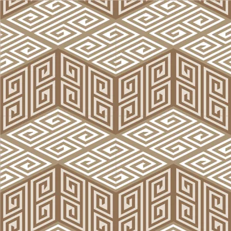 מדבקות אריחים לרצפה | גאומטרי חום