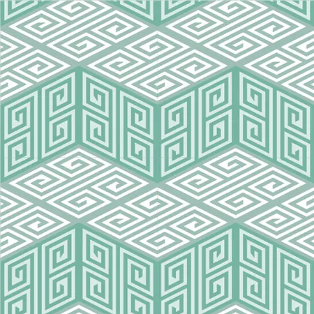 מדבקות אריחים לרצפה | גאומטרי ירוק