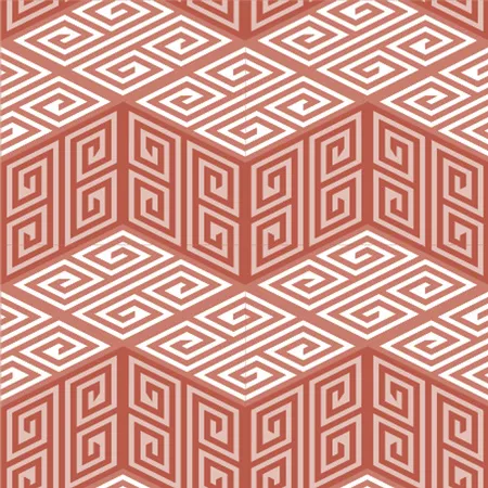 מדבקות אריחים לרצפה | גאומטרי אדום