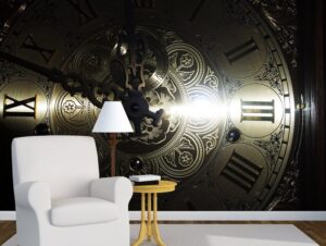 טפט שעון ישן | טפט מדבקה | טפט לסלון