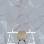 טפט משולשים | טפט מדבקה | טפט לסלון