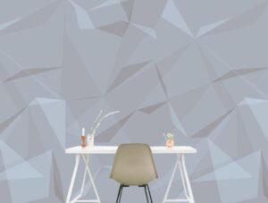 טפט משולשים | טפט מדבקה | טפט לסלון