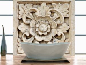 מדבקת קיר | אבן מעוטרת