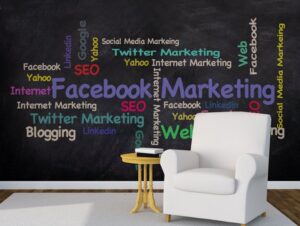 טפט לסלון | טפט מדבקה | רשתות חברתיות