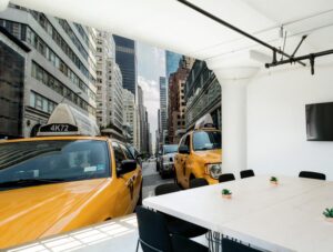 טפט לסלון | טפט מדבקה | מוניות ניו יורק