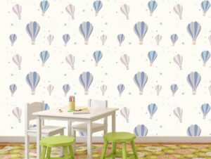 טפט לגני ילדים | טפט מדבקה | בלונים פורחים