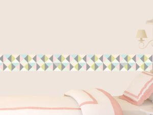 מדבקת קיר לחדרי נוער | מדבקת קיר | בורדר מרובעים