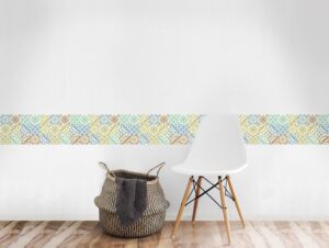 מדבקת קיר לסלון | מדבקת קיר | בורדר אריחים