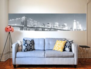 מדבקת קיר לסלון | מדבקת קיר | בורדר ניו יורק