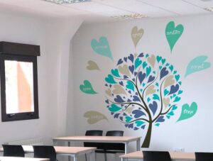 מדבקת קיר | עץ השאיפות